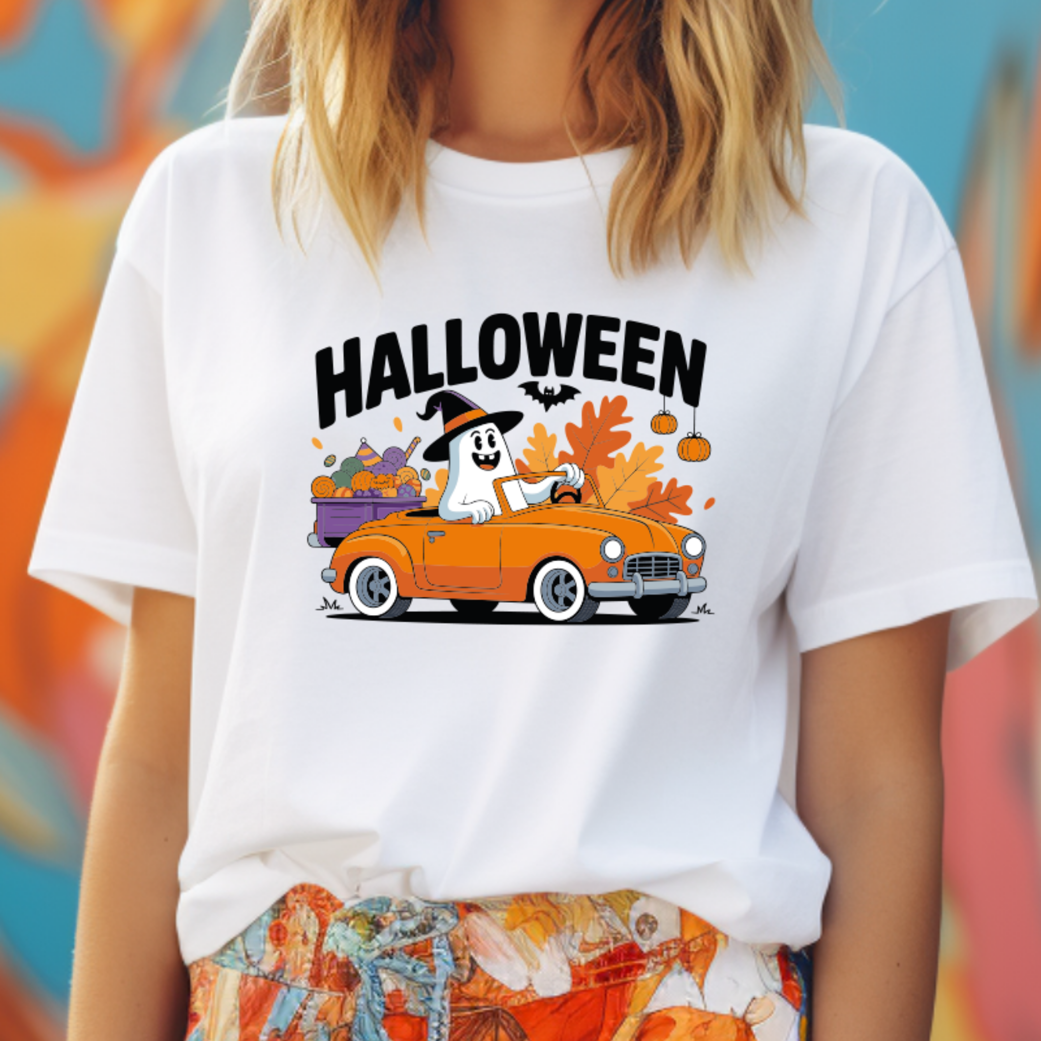 T-shirt Halloween - Car - 100% Algodão - Coleção Halloween