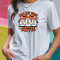 T-shirt Halloween - Boo But First Coffee - 100% Algodão