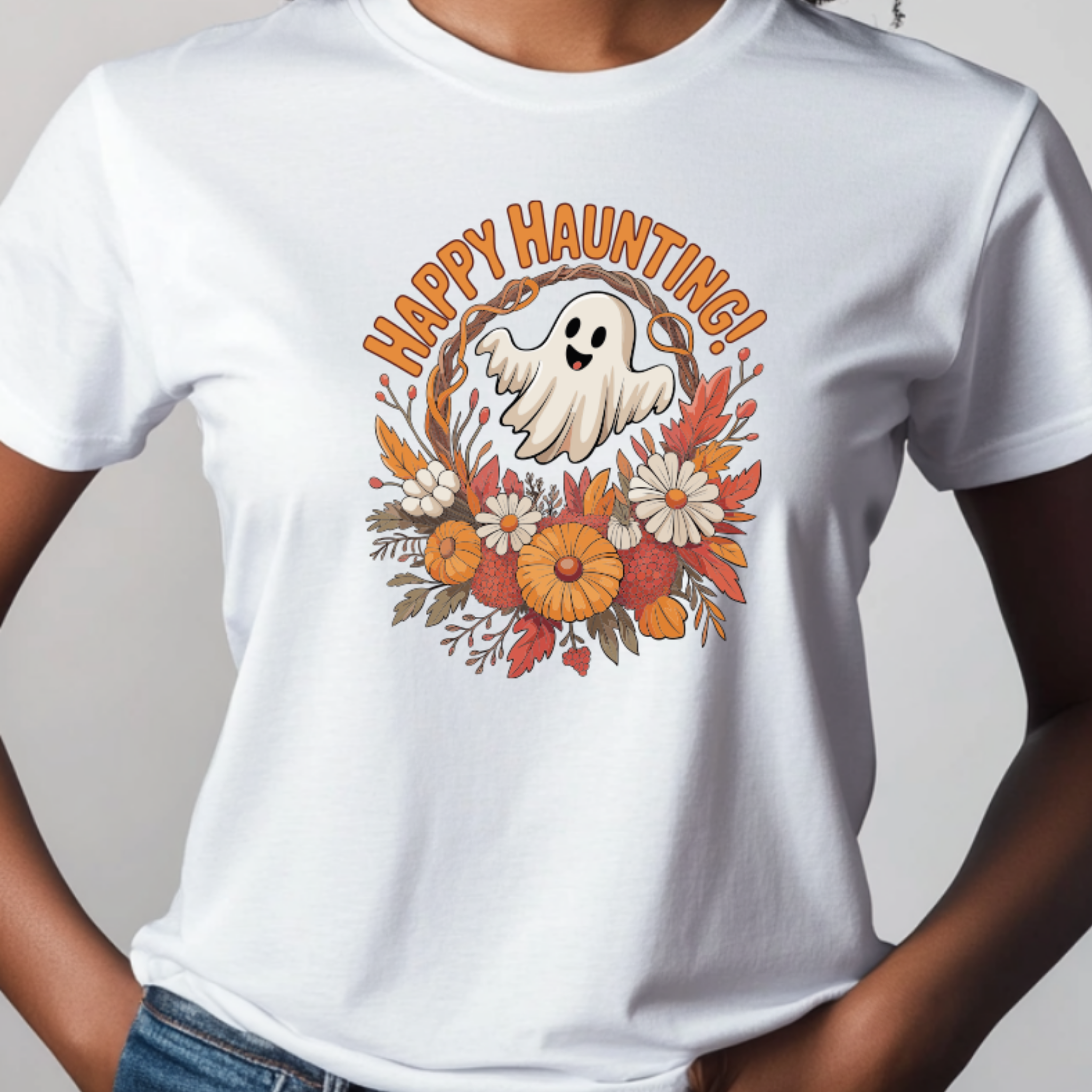 T-shirt Halloween Happy 100% Algodão - JM Collection