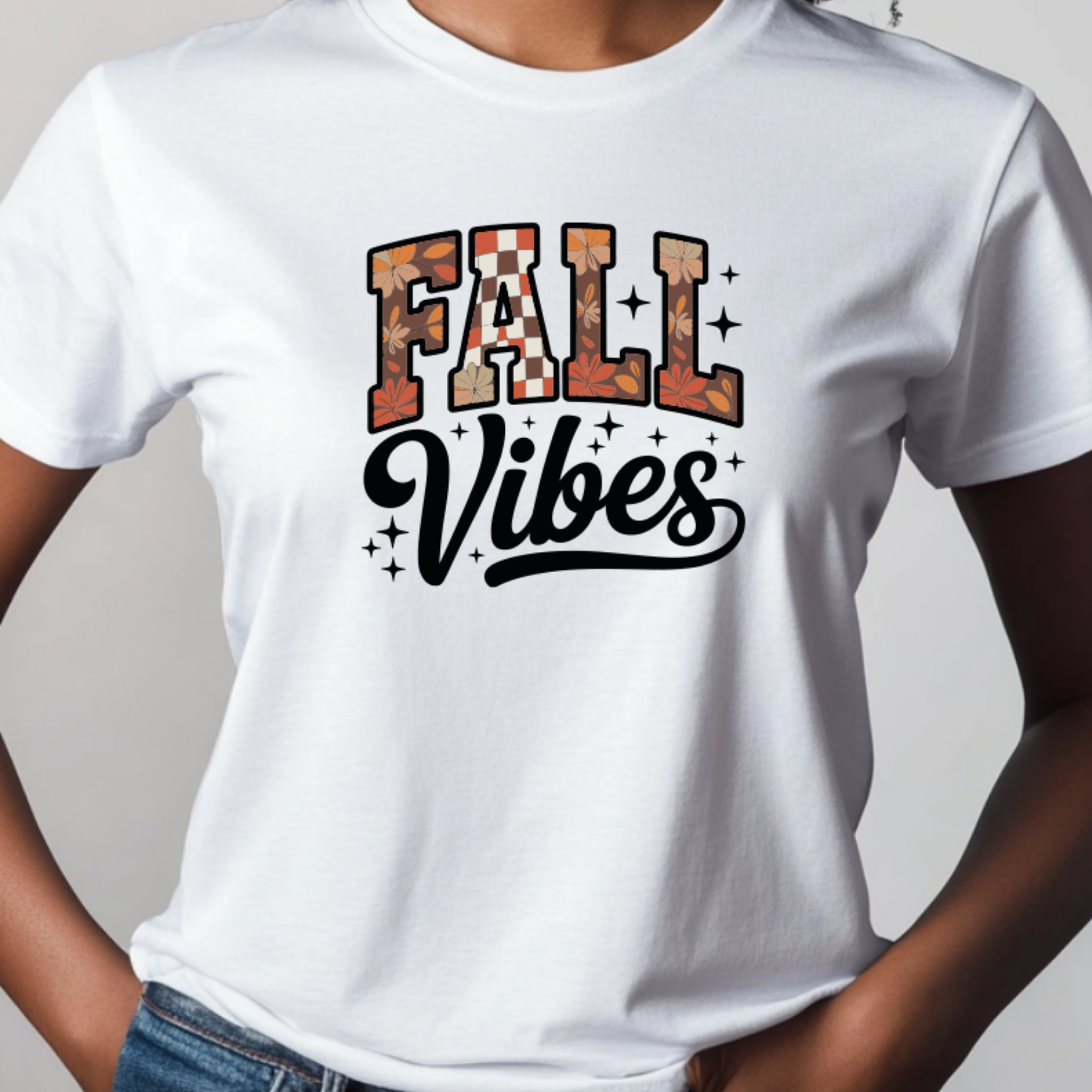 T-shirt Fall Vibes - 100% Algodão - Coleção Halloween