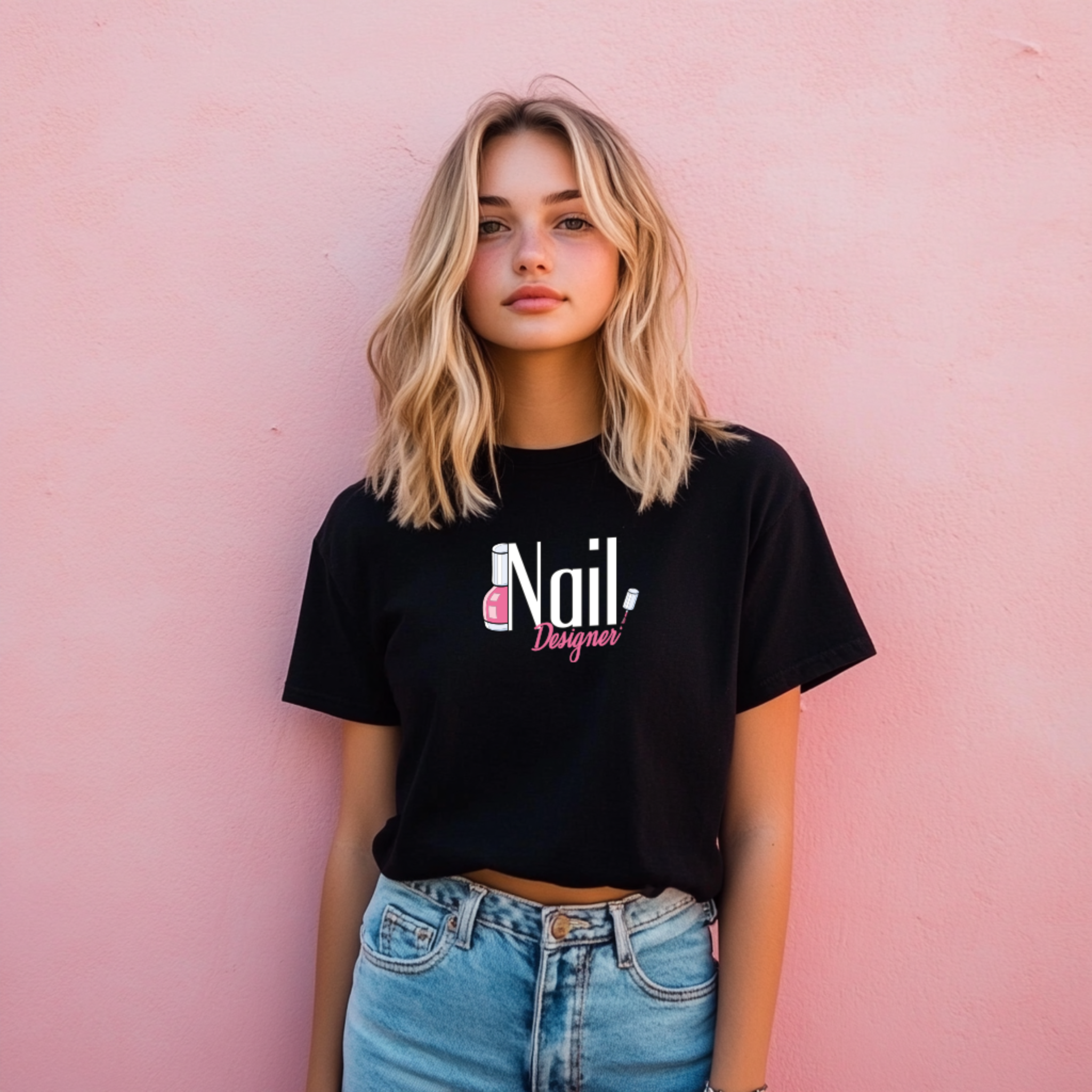 T-shirt Nail Designer - Coleção Profissões Nail Designer