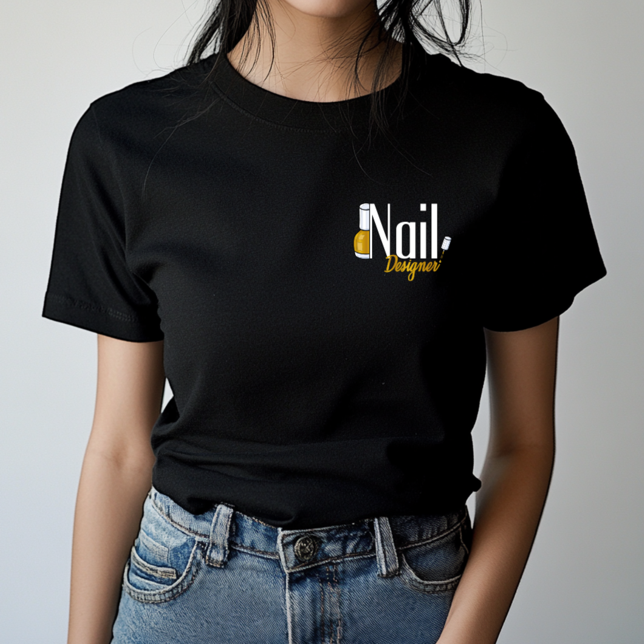 T-shirt Nail Designer - Coleção Profissões Nail Designer - JM Collection