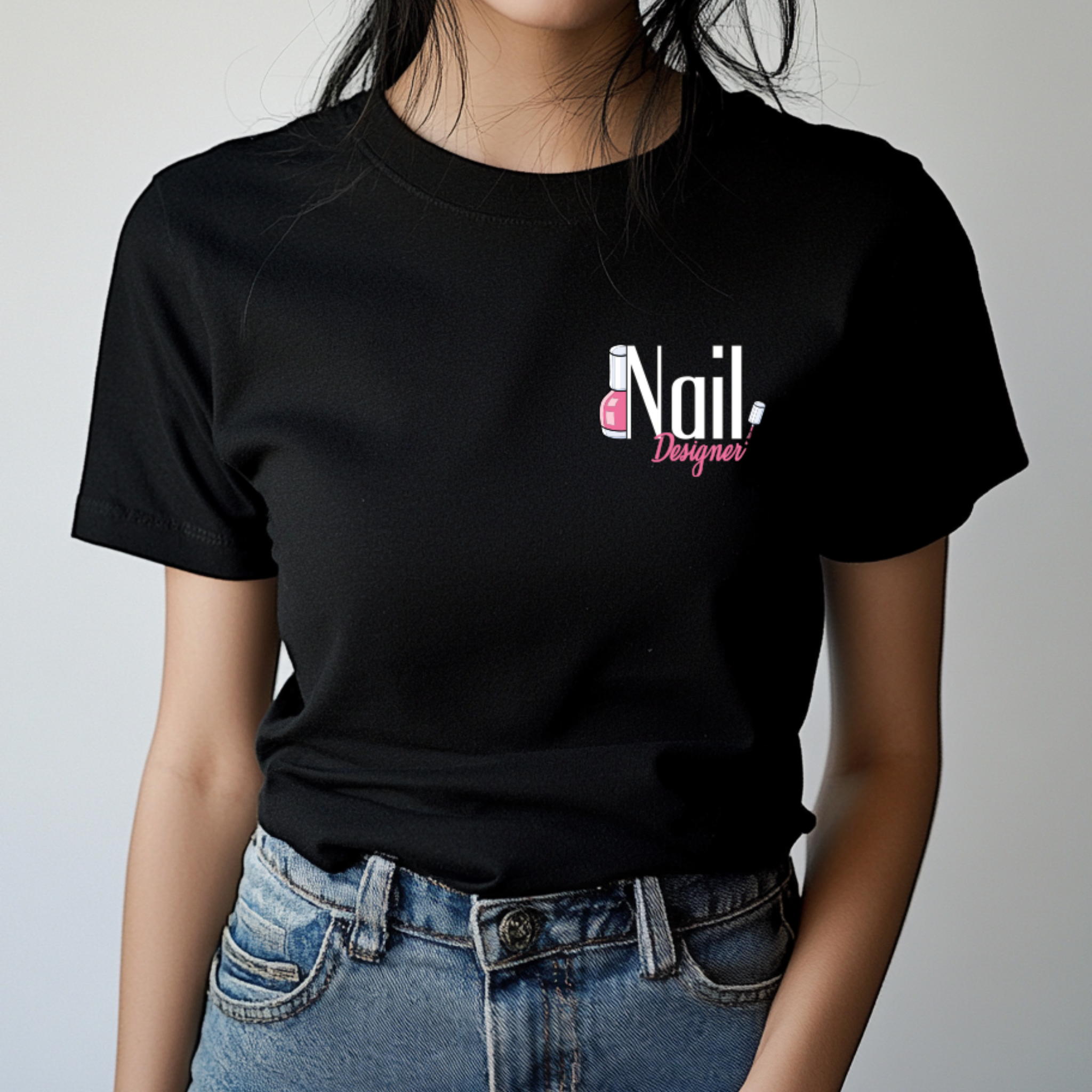 T-shirt Nail Designer - Coleção Profissões Nail Designer - JM Collection