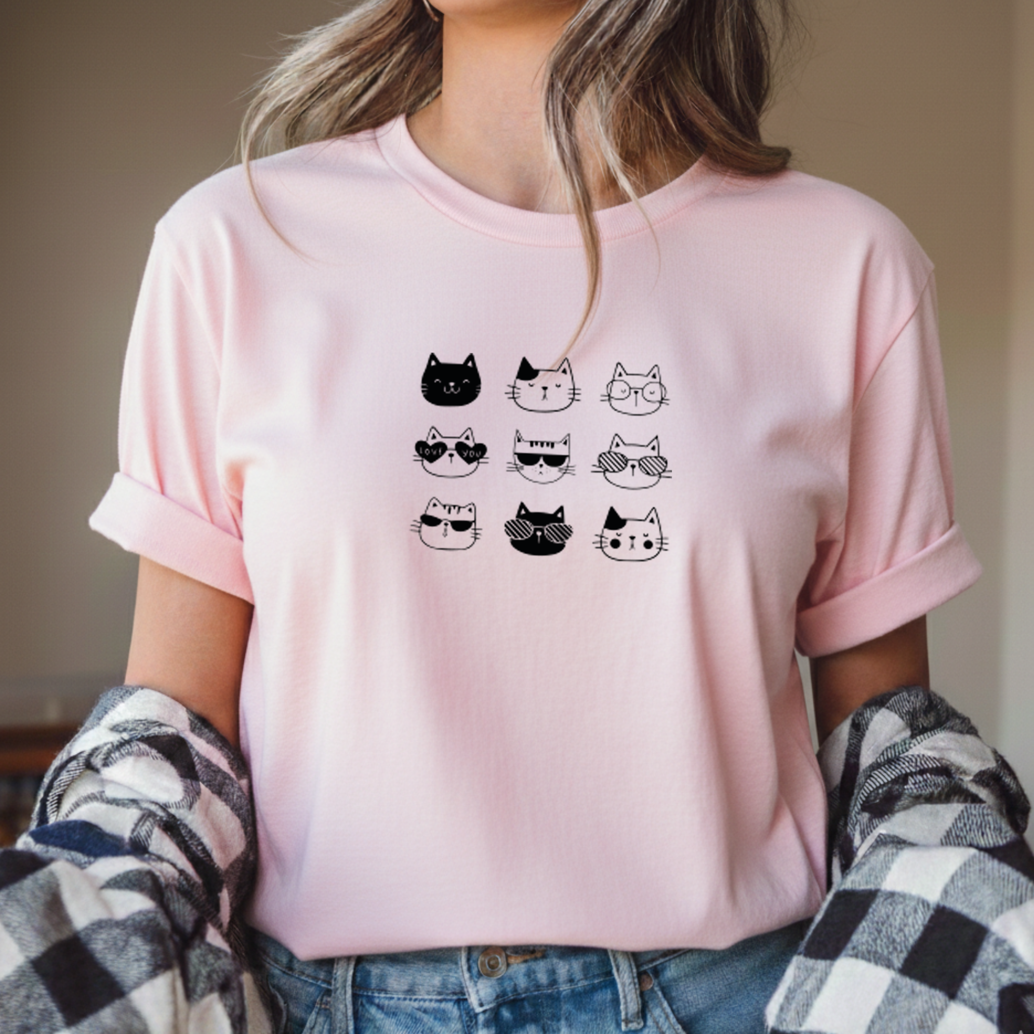 T-shirt "Cats" 100% Algodão Premium 190g
