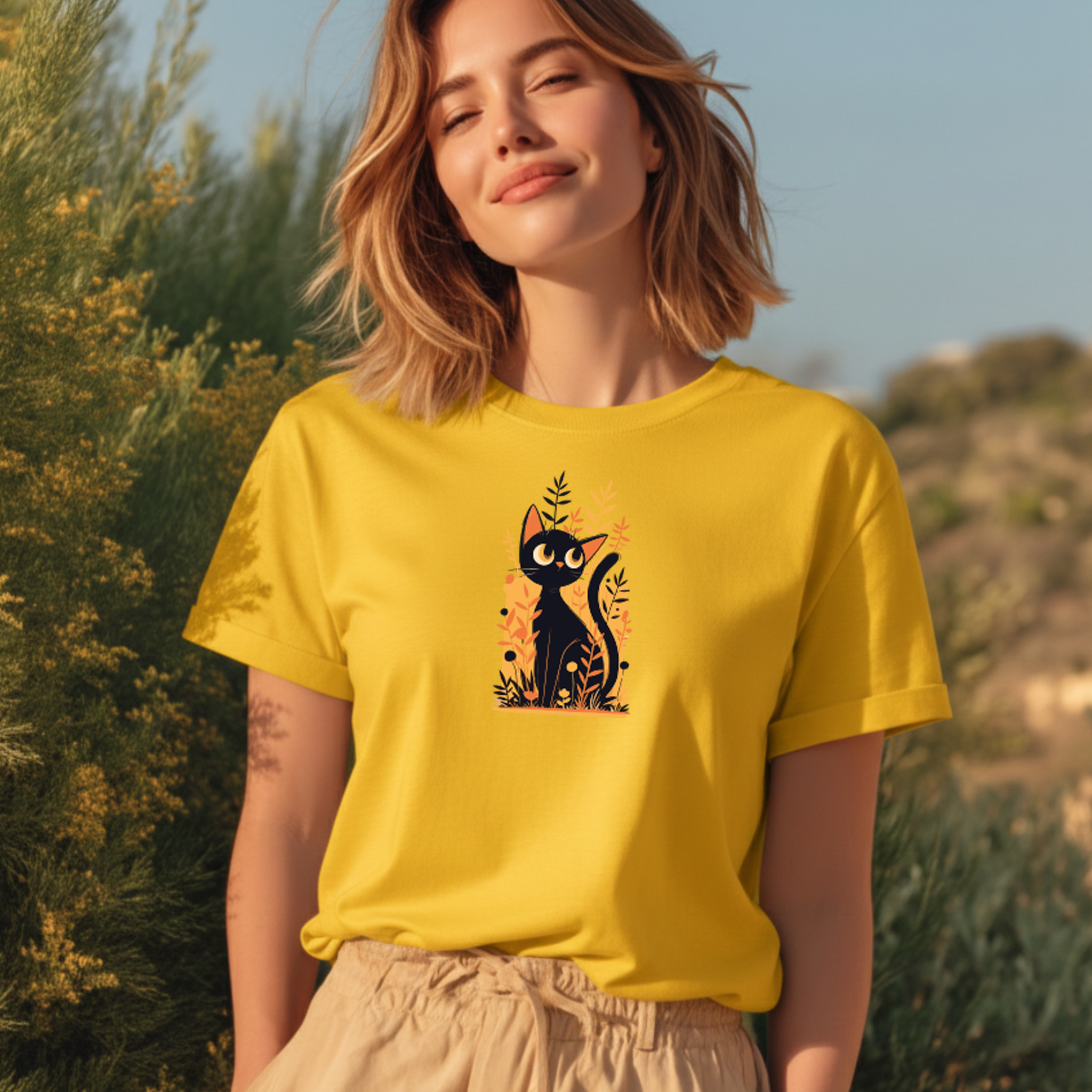 T-shirt "Cat" 100% Algodão 190g - Cats