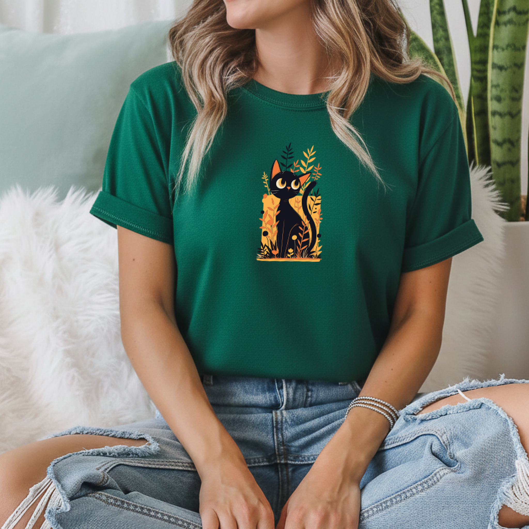 T-shirt "Cat" 100% Algodão 190g - Cats