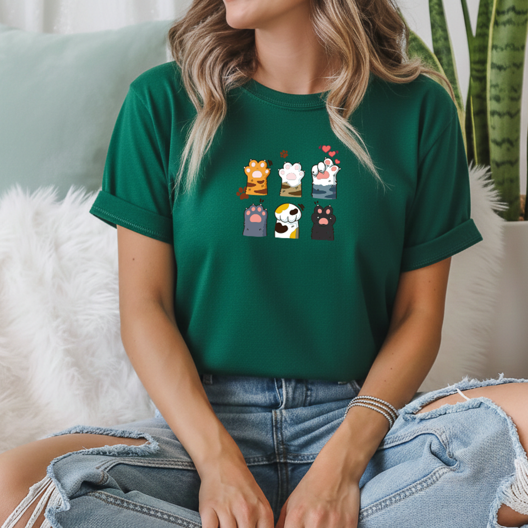 T-shirt "Cats" 100% Algodão 190g