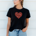 T-shirt "Corações" 100% Algodão - Coleção Verão