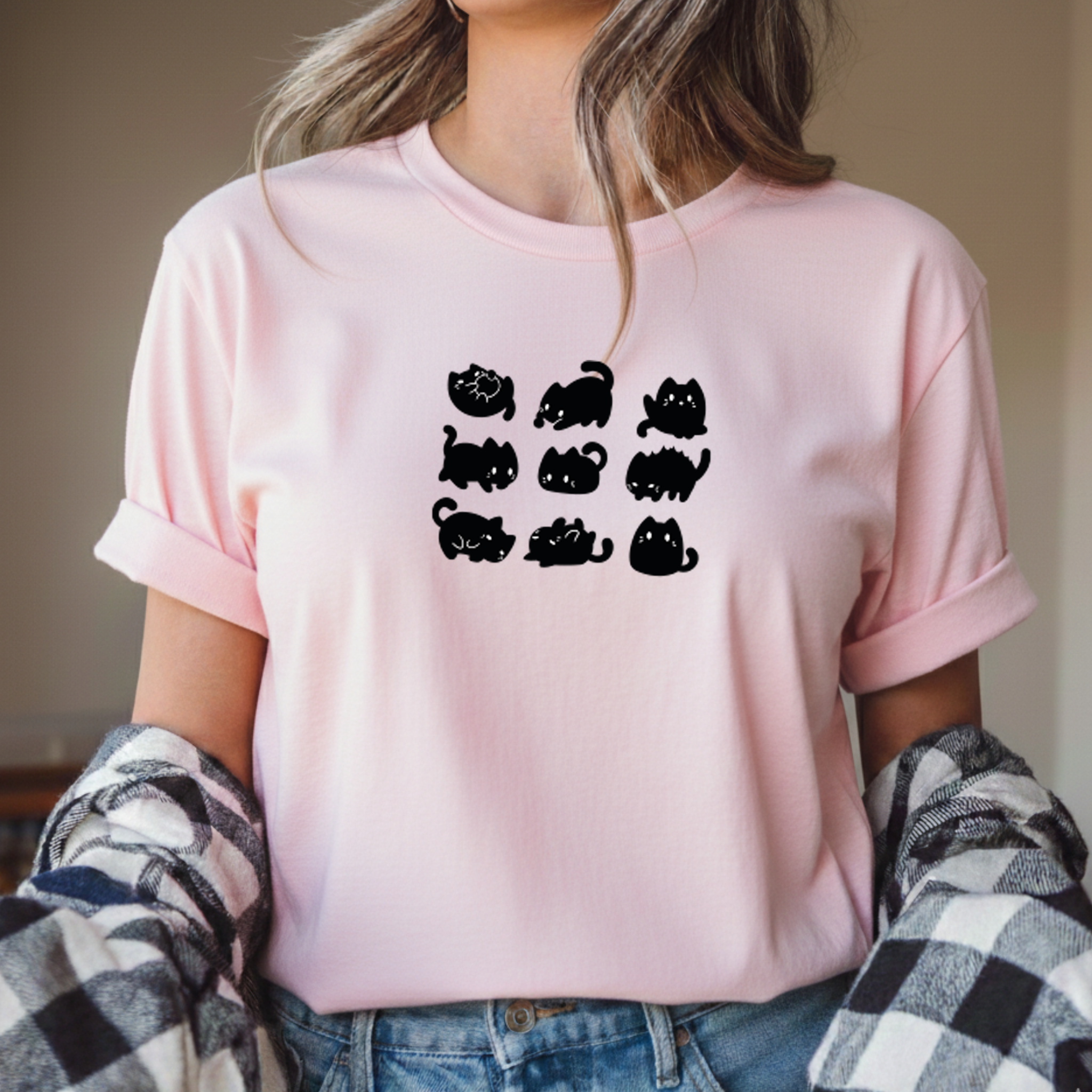 T-shirt "Gatos" 100% Algodão 190g